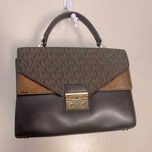 NEW! Michael Kors Sloan Medium Leather Satchel